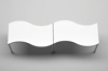 Afbeeldingen van Wave - hoogteverstelbare 4-pootstafel in golfvorm