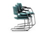 Afbeeldingen van Zoom - vergader- of bezoekersstoel met middelhoge rug - met armleuningen