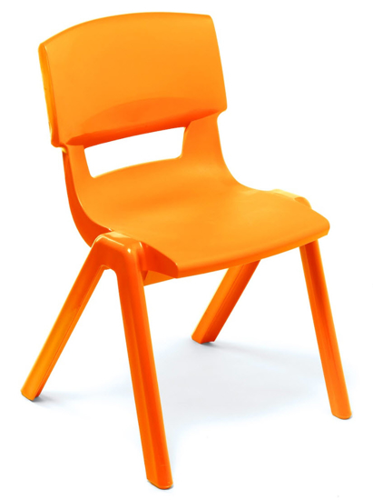 Afbeeldingen van Postura stoeltjes oranje - H31 - pakket 4 stuks