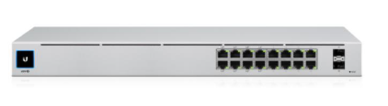 Afbeeldingen van Ubiquiti UniFi Switch Gen 2 - 16 poort, 42W PoE